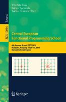 Central European Functional Programming School 6th Summer School, CEFP 2015, Budapest, Hungary, July 6–10, 2015, Revised Selected Papers /