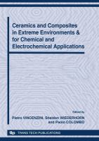 Ceramics and composites in extreme environments & for chemical and electrochemical applications 12th international ceramics congress, part D /