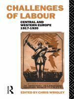 Challenges of labour Central and Western Europe, 1917-1920 /