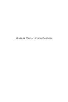 Changing values, persisting cultures case studies in value change /