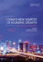 China's new sources of economic growth