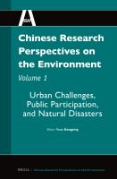 Chinese research perspectives on the environment