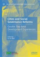 Cities and Social Governance Reforms Greater Bay Area Development Experiences /