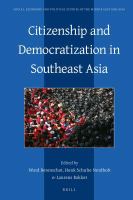 Citizenship and democratization in Southeast Asia