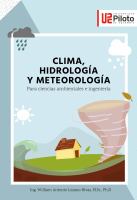 Clima, hidrología y meteorología : para ciencias ambientales e ingeniería /