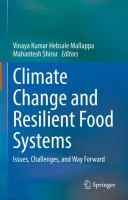 Climate Change and Resilient Food Systems Issues, Challenges, and Way Forward /