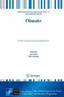Climate Global Change and Local Adaptation /