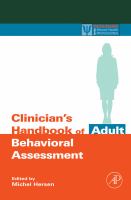 Clinician's handbook of adult behavioral assessment