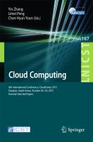 Cloud Computing 6th International Conference, CloudComp 2015, Daejeon, South Korea, October 28-29, 2015, Revised Selected Papers /