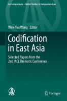 Codification in East Asia selected papers from the 2nd IACL thematic conference /