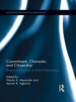 Commitment, character, and citizenship religious education in liberal democracy /