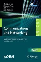 Communications and Networking 14th EAI International Conference, ChinaCom 2019, Shanghai, China, November 29 – December 1, 2019, Proceedings, Part II /