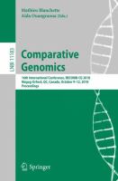 Comparative Genomics 16th International Conference, RECOMB-CG 2018, Magog-Orford, QC, Canada, October 9-12, 2018, Proceedings /