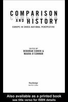 Comparison and history Europe in cross-national perspective /