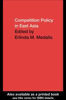 Competition policy in East Asia