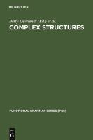 Complex structures a functionalist perspective /