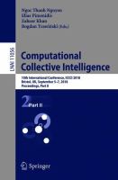 Computational Collective Intelligence 10th International Conference, ICCCI 2018, Bristol, UK, September 5-7, 2018, Proceedings, Part II /