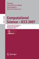 Computational Science - ICCS 2007 7th International Conference, Beijing China, May 27-30, 2007, Proceedings, Part II /