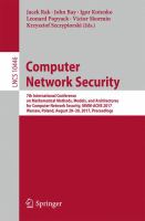 Computer Network Security 7th International Conference on Mathematical Methods, Models, and Architectures for Computer Network Security, MMM-ACNS 2017, Warsaw, Poland, August 28-30, 2017, Proceedings /