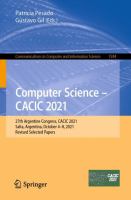 Computer Science – CACIC 2021 27th Argentine Congress, CACIC 2021, Salta, Argentina, October 4–8, 2021, Revised Selected Papers /