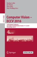Computer Vision – ECCV 2016 14th European Conference, Amsterdam, The Netherlands, October 11–14, 2016, Proceedings, Part IV /