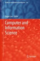 Computer and Information Science