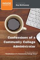 Confessions of a community college administrator