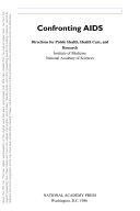 Confronting AIDS directions for public health, health care, and research /