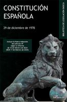 Constitución Española : BOE núm. 311 de 29 de diciembre de 1978 : incluya la Nueva redacción del articulo 49 según la reforma de 15 de febrero de 2024 (BOE 17 de febrero de 2024).