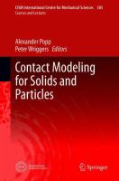 Contact Modeling for Solids and Particles