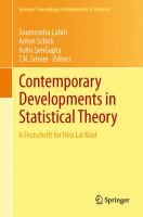 Contemporary Developments in Statistical Theory A Festschrift for Hira Lal Koul /