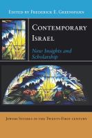 Contemporary Israel new insights and scholarship /