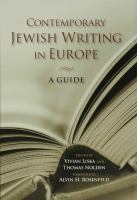 Contemporary Jewish writing in Europe : a guide /