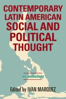 Contemporary Latin American social and political thought an anthology /