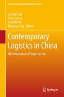 Contemporary Logistics in China Reformation and Perpetuation /