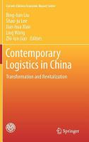 Contemporary Logistics in China Transformation and Revitalization /