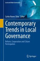 Contemporary Trends in Local Governance Reform, Cooperation and Citizen Participation  /