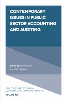 Contemporary issues in public sector accounting and auditing