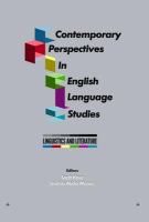 Contemporary perspectives in English language studies linguistics and literature /