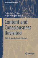 Content and Consciousness Revisited With Replies by Daniel Dennett /