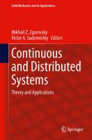 Continuous and Distributed Systems Theory and Applications /