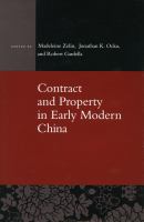 Contract and property in early modern China