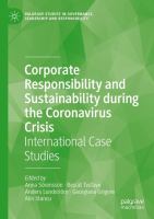 Corporate Responsibility and Sustainability during the Coronavirus Crisis International Case Studies /