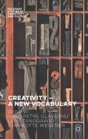 Creativity, a new vocabulary