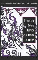 Crime and social justice in Indian country
