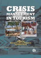 Crisis management in tourism