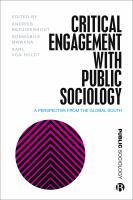 Critical engagement with public sociology : a perspective from the global South /