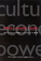 Culture, economy, power : anthropology as critique, anthropology as praxis /