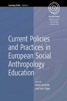 Current policies and practices in European social anthropology education