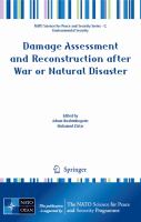 Damage assessment and reconstruction after war or natural disaster